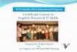 Certificate course in english fluency & i.t. skills