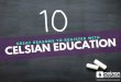 10 Great Reasons to Register with Celsian Education
