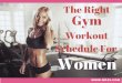 Result Oriented Gym Workout Schedule For Women