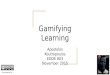 Gamifying learning