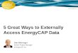 Catalyst 2016: 5 Great Ways to Externally Access and Use EnergyCAP Data
