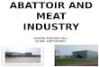 Peculiarities of Abattoir and Meat Industry