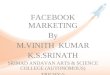 Facebook marketing by vinith and srinath