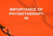 Hemophilia and physiotherapy