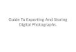 guide to exporting and sorting digital photographs