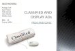 Classified and display Ads
