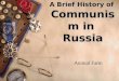 A brief history of communism in russia animal farm 1
