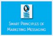 Smart Principles of Marketing Messaging  - Melissa Forziat Events and Marketing - Michigan SBDC Webinar Series