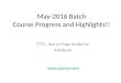 May Batch Course Progress and Highlights!!