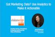 Got Marketing Data? Use Analytics to Make it Actionable!