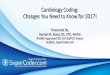 Cardiology coding-changes-for-2017