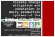 Climate Change Mitigation and Adaptation in Dairy Production Systems of the Great Lakes Region