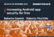 Increasing Android app security for free - Roberto Gassirà, Roberto Piccirillo - Codemotion Milan 2016