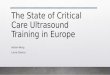 The state of ccus training in europe