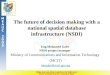 The Future of Decision Making with a National Spatial Database Infrastructure (NSDI)