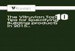 Vitruvian top 10 tips for specifying building products