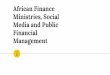 African Finance Ministries, Social Media and Public Financial Management