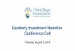 Q2-2016 Quarterly Investment Webinar - The San Diego Foundation