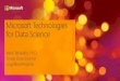 Microsoft Technologies for Data Science 201601