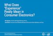 Experience Strategy in Consumer Electronics Retail