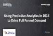 Using Predictive Analytics In 2016 To Drive Full Funnel Demand - #SPS2015