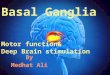 Basal ganalia :Motor function &Deep Brain stimulation (DBS)