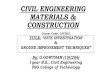 Civil engineering materials & Construction - Soil explorations