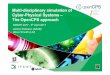 Multi-disciplinary simulation of Cyber-Physical Systems – The OpenCPS approach