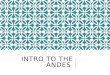 Intro to Andes- Art 216