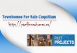 Townhomes For Sale Coquitlam