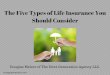 The Five Types of Life Insurance You Should Consider