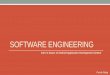 Software Engineering - Basics