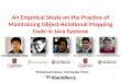 MSR2016 - An Empirical Study on the Practice of Maintaining Object-Relational Mapping Code in Java Systems