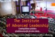 An introduction to the Institute of Advanced Leadership (and its Chairman, Tony Lenart)