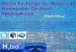 Online exchange for water and wastewater contract opportunities