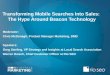 Rio SEO Webinar: Transforming Mobile Searches Into Sales: The Hype Around Beacon Technology