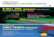 Casey CAC Pool & Table Tennis