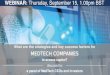 Webinar - What are the strategies and key success factors for MedTech companies to access capital?