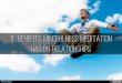 11 Benefits of Meditation on Relationships