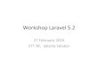Workshop Laravel 5.2