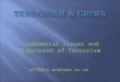 Exploring the link between terrorism & crime