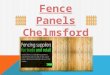Fence panels chelmsford