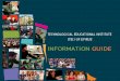 Tei of Epirus Information Guide 2016