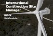 International Construction Site Manager