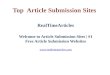 Top  article submission sites