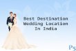 Best destination wedding location in india