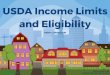 USDA Income Limits and Eligibility