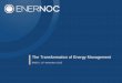 The Transformation of Energy Management