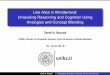 Like Alice in Wonderland: Unraveling Reasoning and Cognition Using Analogies and Concept Blending - Tarek R. Besold
