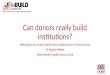 Donors and institutions - health in Sierra Leone